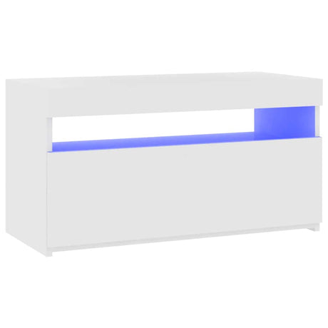 Vidaxl tv-meubel met led-verlichting 75x35x40 cm wit