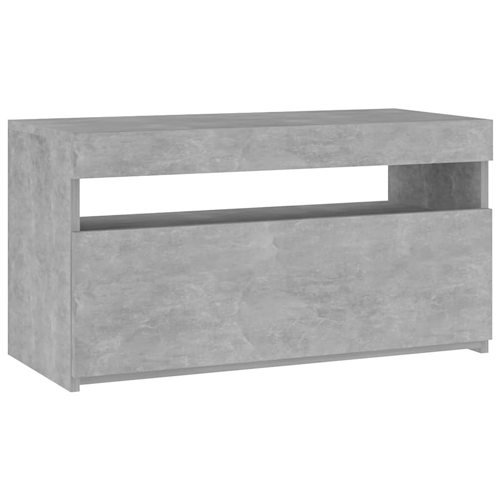 Vidaxl tv-meubel met led-verlichting 75x35x40 cm betongrijs
