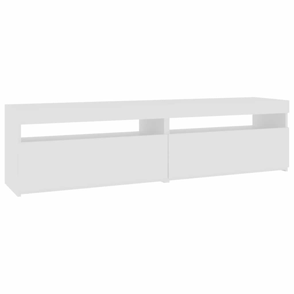 Vidaxl tv-meubelen 2 st met led-verlichting 75x35x40 cm hoogglans wit