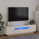 Vidaxl tv-meubel met led-verlichting 160x35x40 cm wit