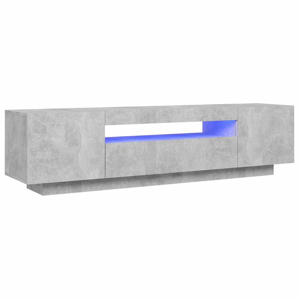 Vidaxl tv-meubel met led-verlichting 160x35x40 cm betongrijs