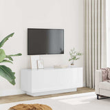 Vidaxl tv-meubel 100x35x40 cm bewerkt hout hoogglans wit