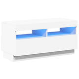 Vidaxl tv-meubel met led-verlichting 80x35x40 cm wit