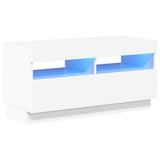 Vidaxl tv-meubel met led-verlichting 80x35x40 cm hoogglans wit