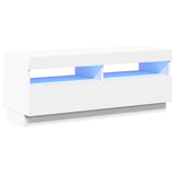 Vidaxl tv-meubel met led-verlichting 100x35x40 cm wit