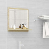 Vidaxl badkamerspiegel 40x10,5x37 cm bewerkt hout sonoma eikenkleurig