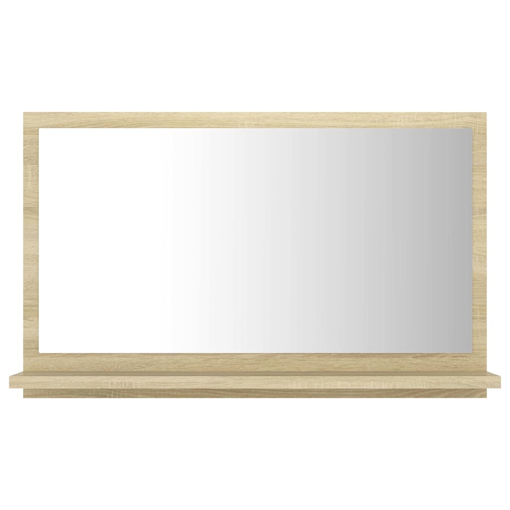 Vidaxl badkamerspiegel 60x10,5x37 cm bewerkt hout sonoma eikenkleurig