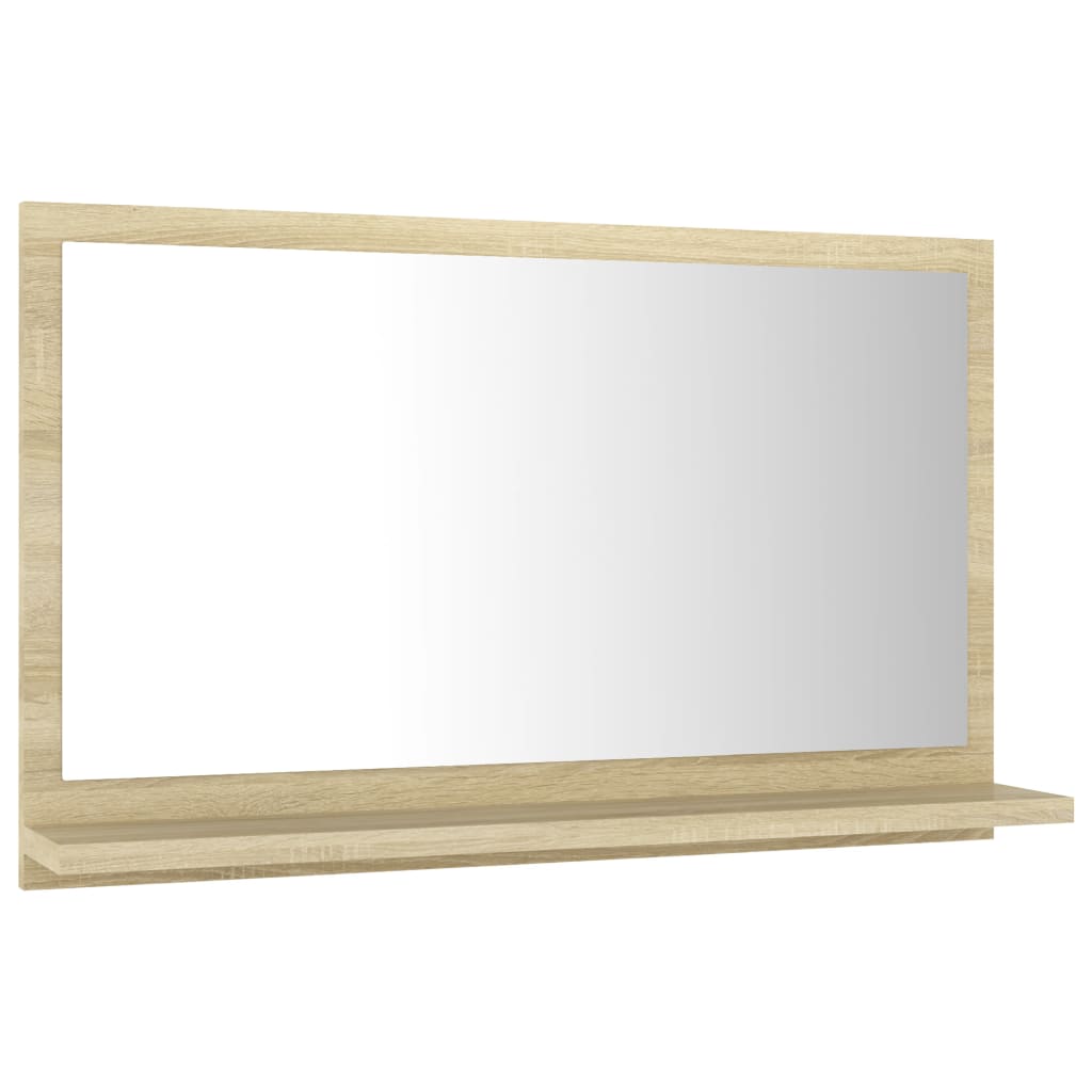 Vidaxl badkamerspiegel 60x10,5x37 cm bewerkt hout sonoma eikenkleurig
