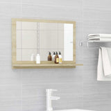 Vidaxl badkamerspiegel 60x10,5x37 cm bewerkt hout sonoma eikenkleurig