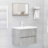 Vidaxl badkamerspiegel 60x10,5x37 cm spaanplaat betongrijs
