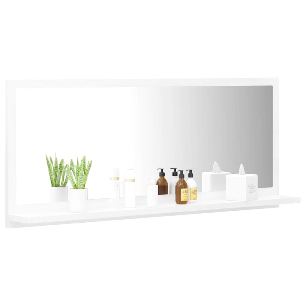 Vidaxl badkamerspiegel 90x10,5x37 cm spaanplaat wit