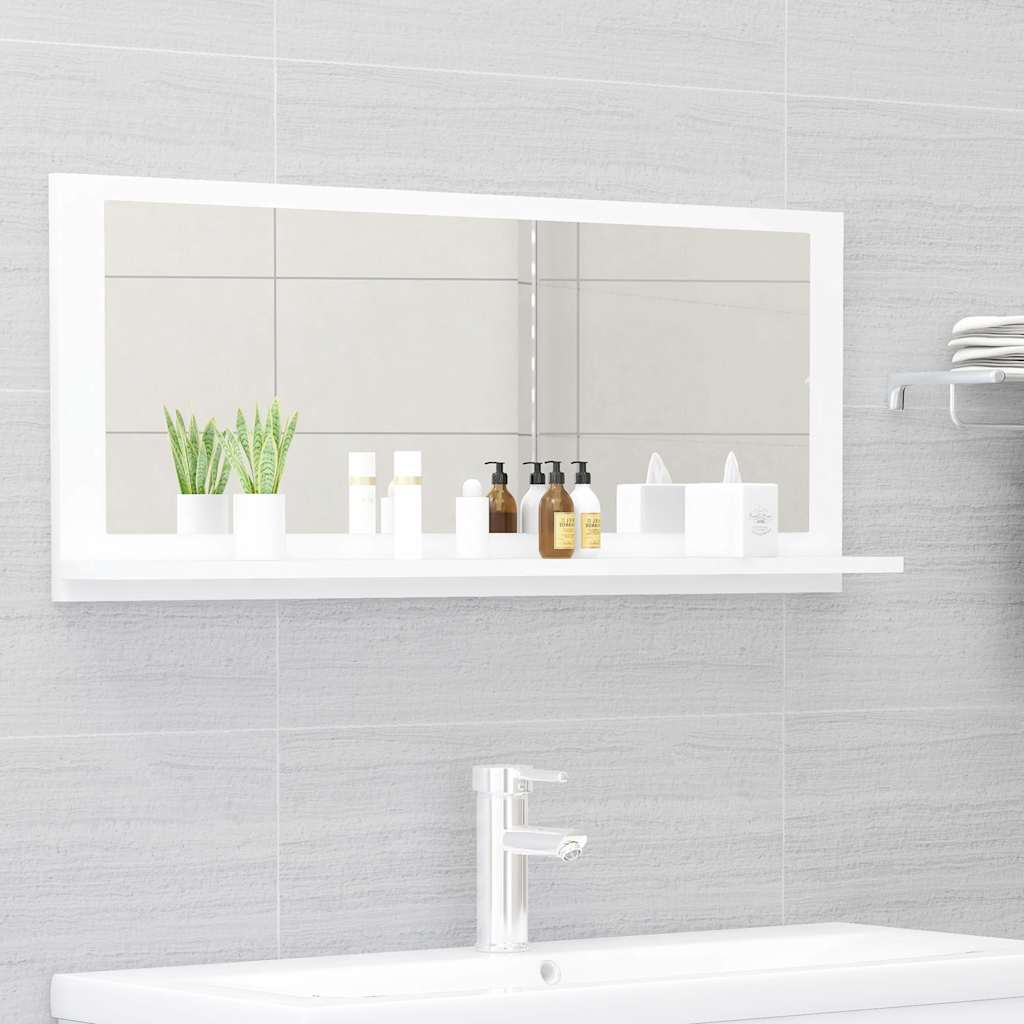 Vidaxl badkamerspiegel 90x10,5x37 cm spaanplaat wit