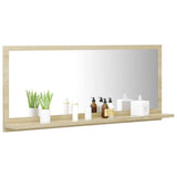 Vidaxl badkamerspiegel 90x10,5x37 cm spaanplaat sonoma eikenkleurig