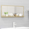 Vidaxl badkamerspiegel 90x10,5x37 cm spaanplaat sonoma eikenkleurig