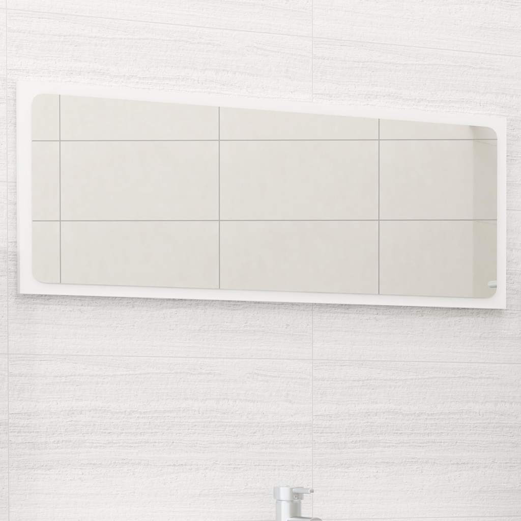 Vidaxl badkamerspiegel 90x1,5x37 cm spaanplaat wit