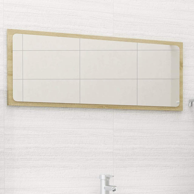 Vidaxl badkamerspiegel 90x1,5x37 cm spaanplaat sonoma eikenkleurig