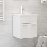 Vidaxl wastafelkast 41x38,5x46 cm bewerkt hout wit