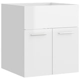 Vidaxl wastafelkast 41x38,5x46 cm bewerkt hout hoogglans wit