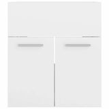 Vidaxl wastafelkast 41x38,5x46 cm bewerkt hout hoogglans wit