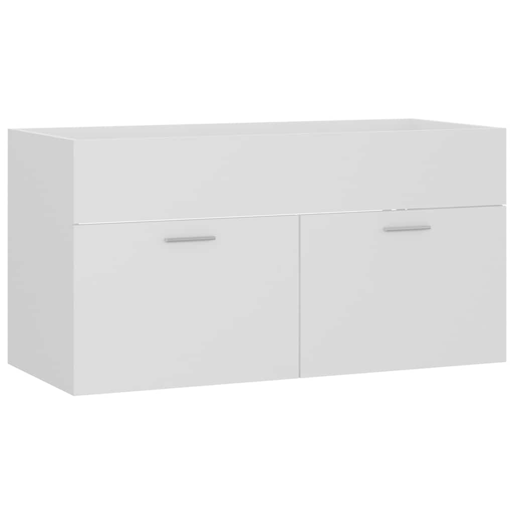 Vidaxl wastafelkast 90x38,5x46 cm bewerkt hout wit