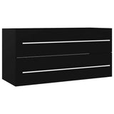 Vidaxl 804719 wastafelkast 100x38,5x48 cm bewerkt hout zwart