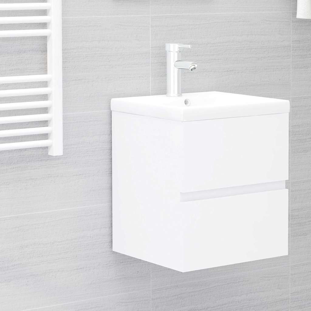 Vidaxl wastafelkast 41x38,5x45 cm bewerkt hout wit