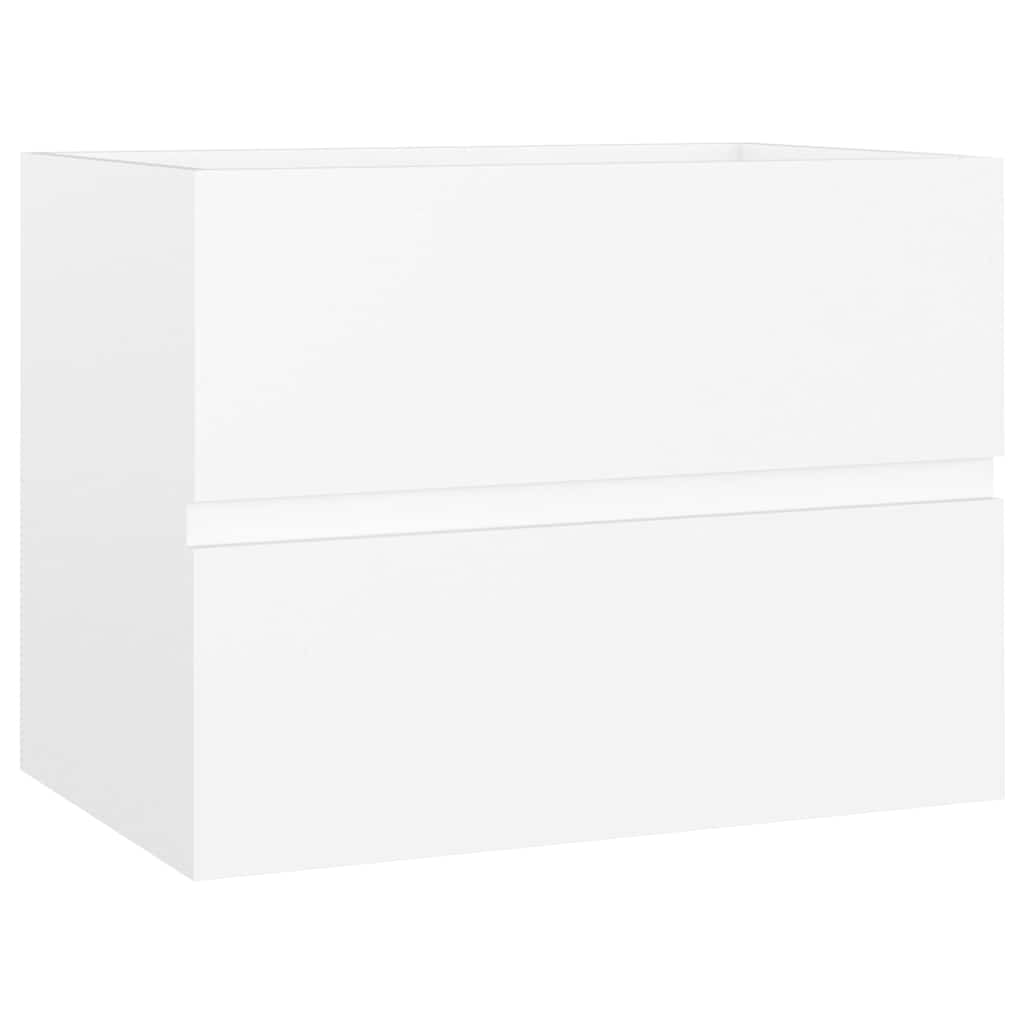 Vidaxl wastafelkast 60x38,5x45 cm bewerkt hout wit