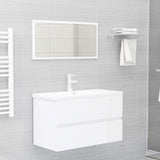 Vidaxl wastafelkast 80x38,5x45 cm bewerkt hout wit