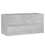 Vidaxl 804759 wastafelkast 90x38,5x45 cm betongrijs