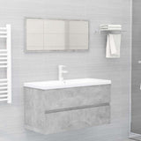 Vidaxl 804759 wastafelkast 90x38,5x45 cm betongrijs