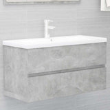 Vidaxl 804759 wastafelkast 90x38,5x45 cm betongrijs