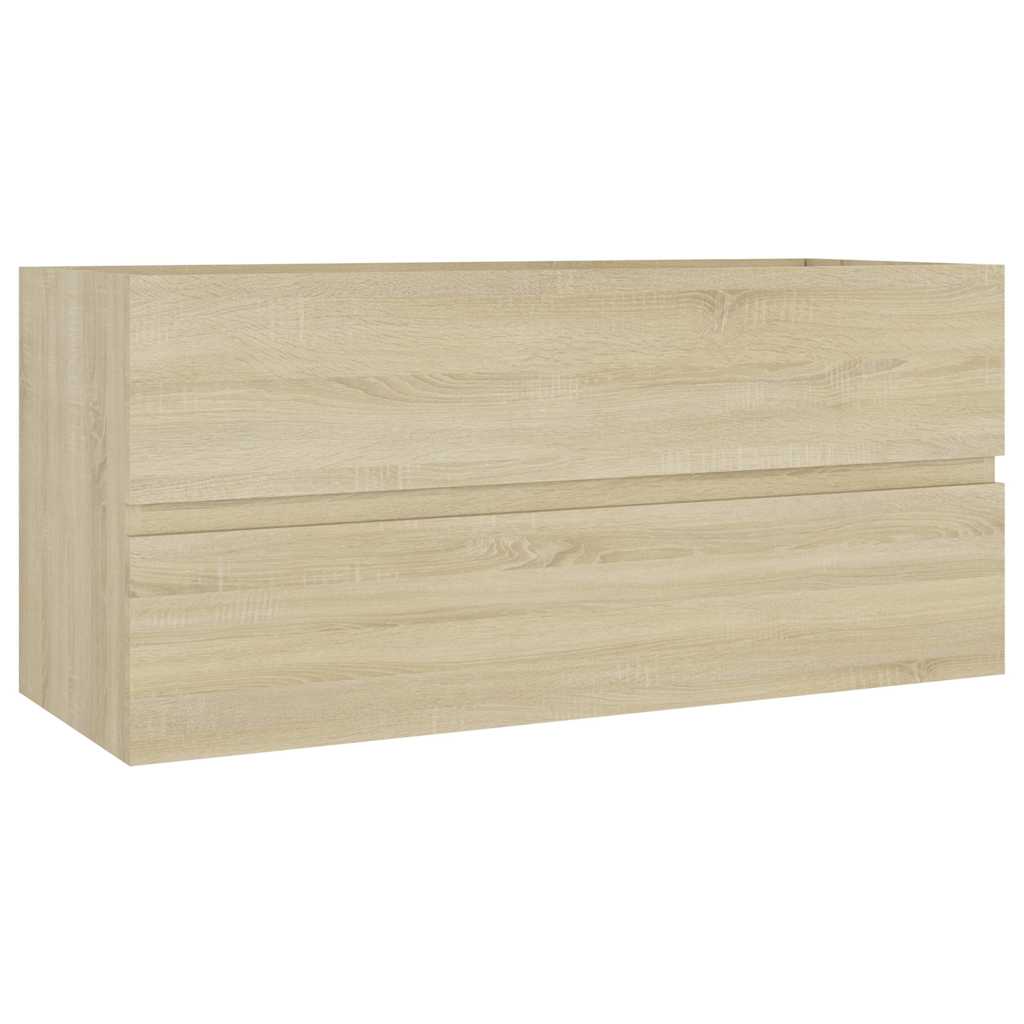 Vidaxl wastafelkast 100x38,5x45 cm bewerkt hout sonoma eikenkleurig