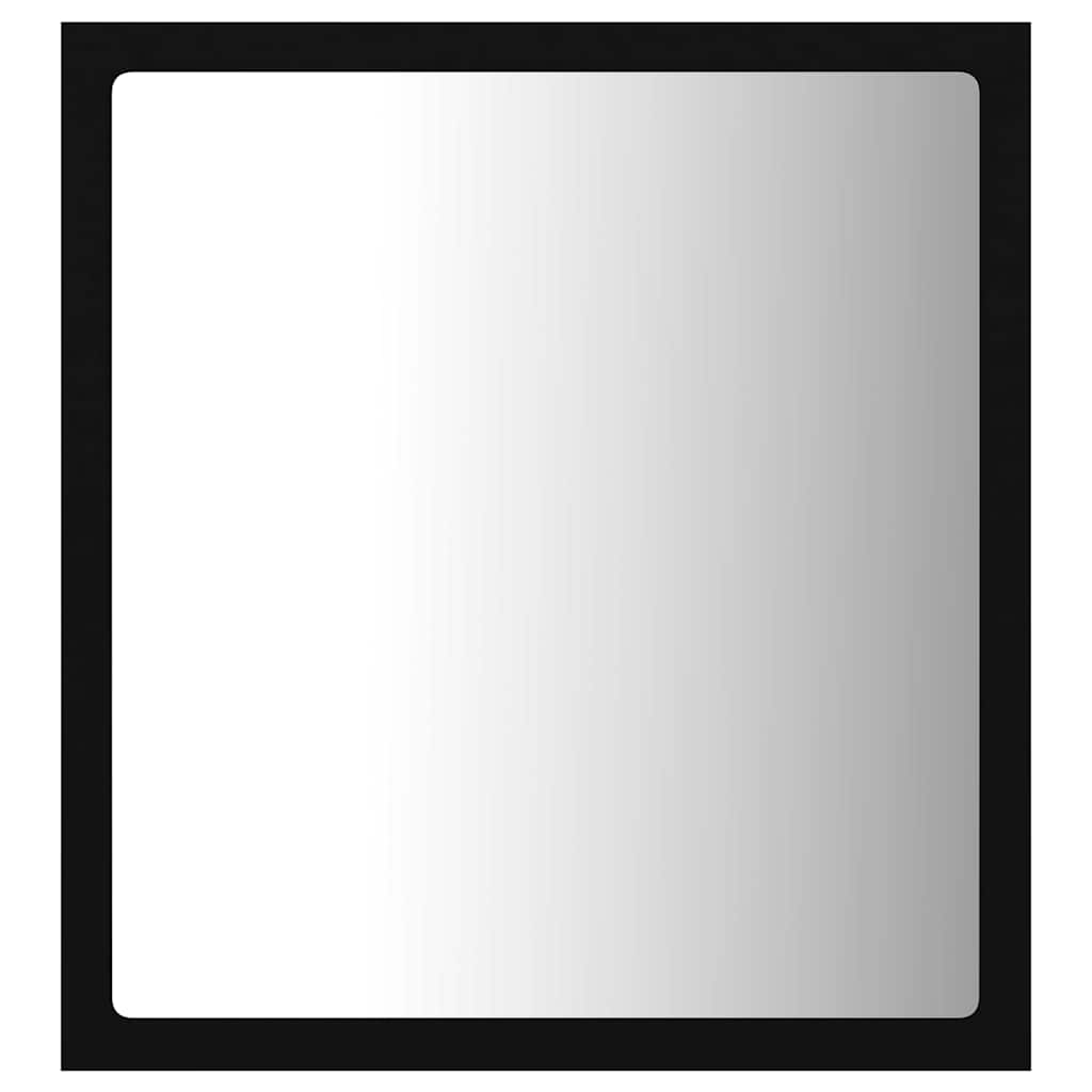 Vidaxl badkamerspiegel led 40x8,5x37 cm acryl zwart
