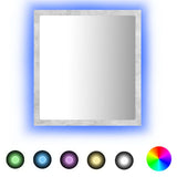 Vidaxl badkamerspiegel led 40x8,5x37 cm acryl betongrijs