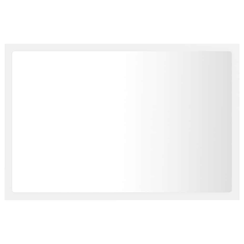 Vidaxl badkamerspiegel led 60x8,5x37 cm acryl wit