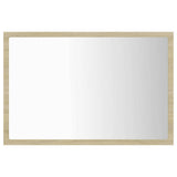 Vidaxl badkamerspiegel led 60x8,5x37 cm acryl sonoma eikenkleurig