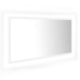 Vidaxl badkamerspiegel led 90x8,5x37 cm acryl wit