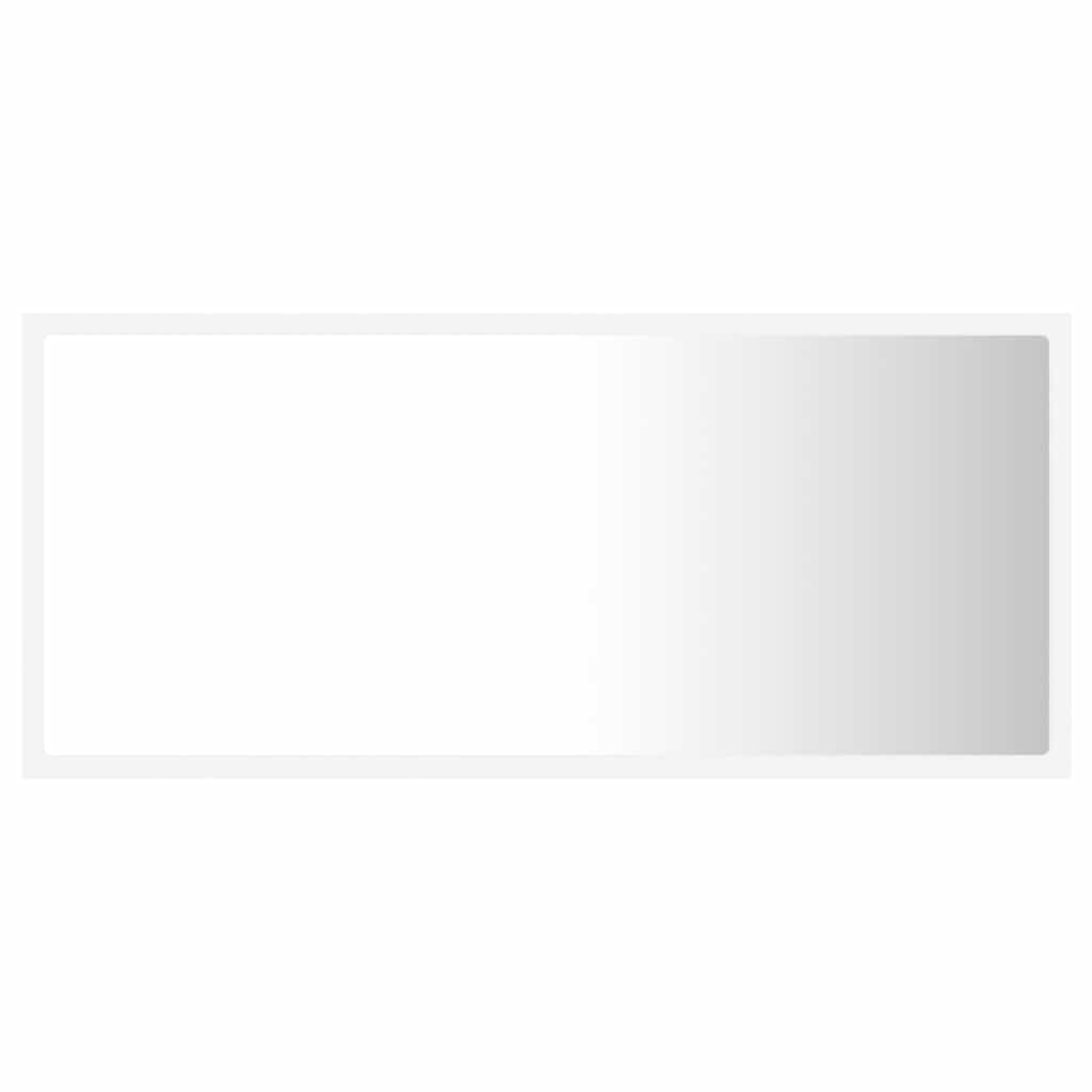 Vidaxl badkamerspiegel led 90x8,5x37 cm acryl wit