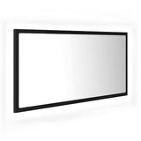 Vidaxl badkamerspiegel led 90x8,5x37 cm acryl zwart