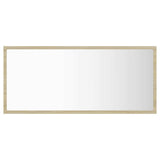 Vidaxl badkamerspiegel led 90x8,5x37 cm acryl sonoma eikenkleurig