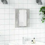 Vidaxl badkamerkast met spiegel en led 40x12x45 cm acryl betongrijs