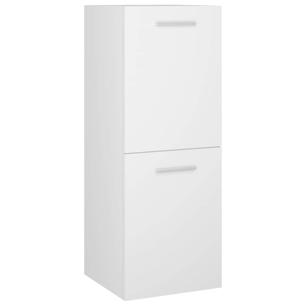 Vidaxl badkamerkast 30x30x80 cm bewerkt hout wit