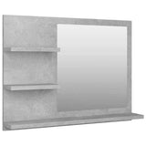Vidaxl badkamerspiegel 60x10,5x45 cm bewerkt hout betongrijs