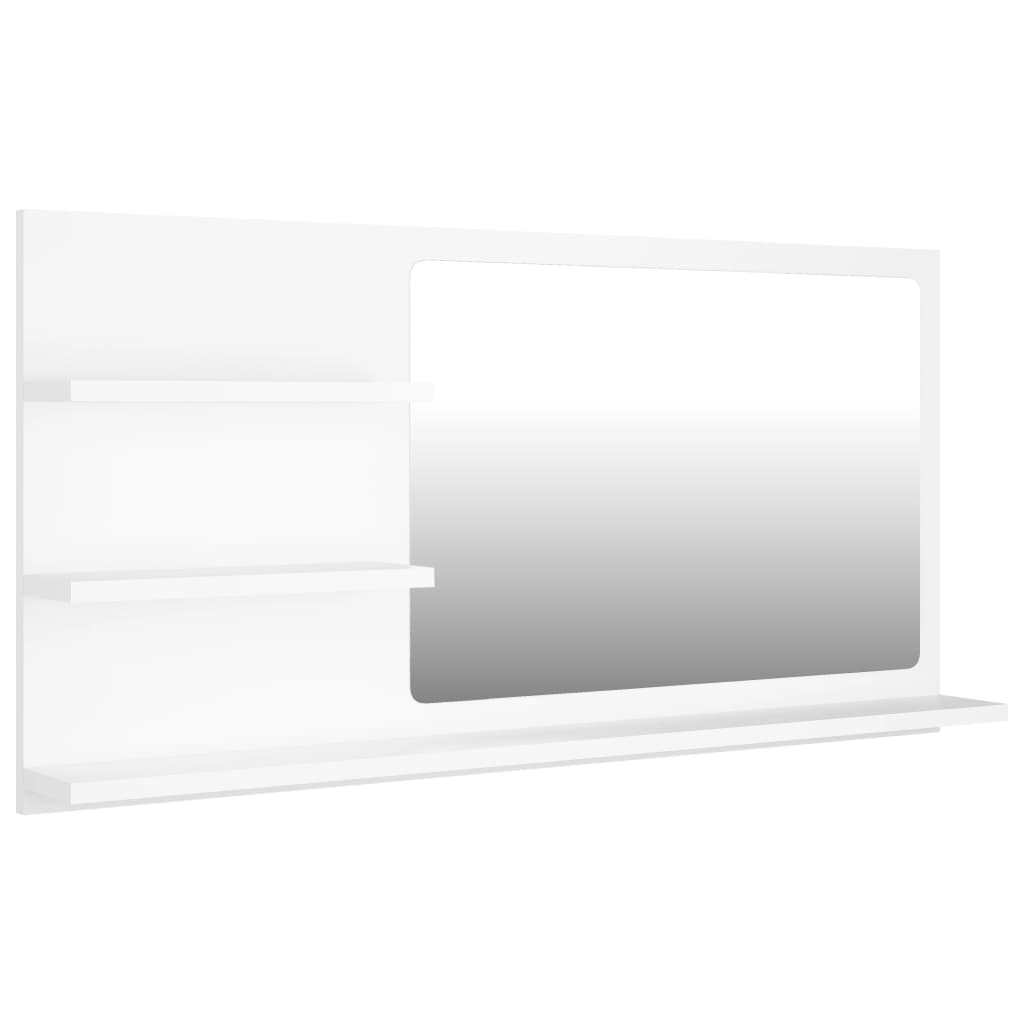 Vidaxl badkamerspiegel 90x10,5x45 cm bewerkt hout wit