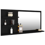 Vidaxl badkamerspiegel 90x10,5x45 cm bewerkt hout zwart