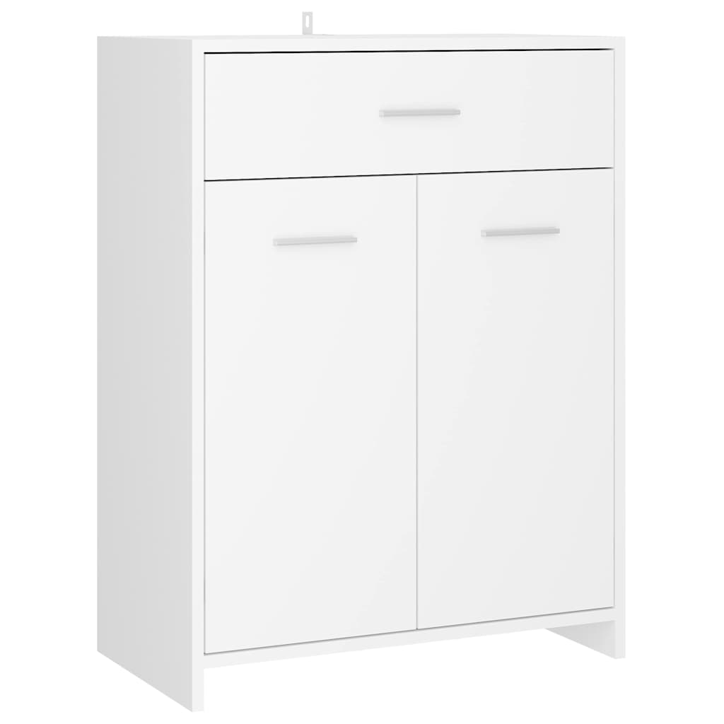Vidaxl badkamerkast 60x33x80 cm bewerkt hout wit