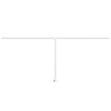 VidaXL Luifelpaalset 600x245 cm ijzer wit