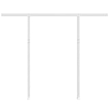 Vidaxl Laifel Pole Set 300x245 cm de hierro blanco