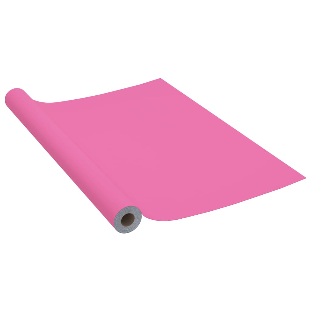 Vidaxl Möbelöl Selbstadhäsiv 500 x 90 cm PVC High Gloss Pink