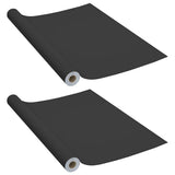 Vidaxl meubelfolies zelfklevend 2 st 500x90 cm pvc zwart